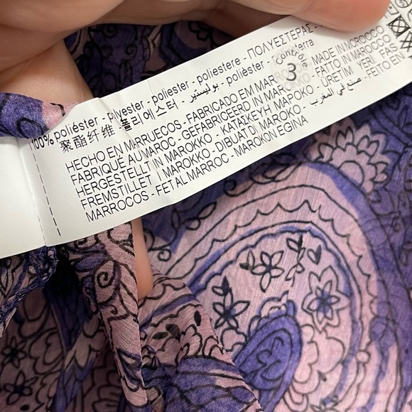 NWT ZARA Paisley Crop Top - Picture 9 of 10